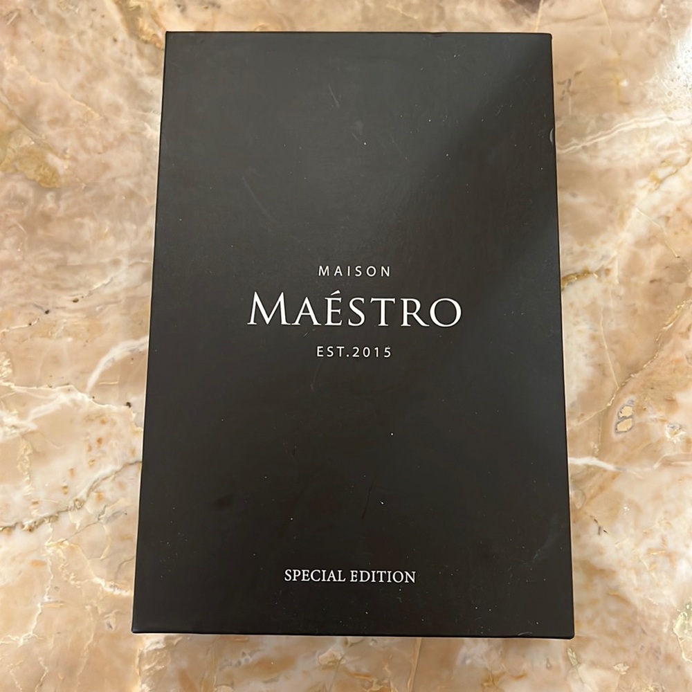 Maestro men’s rose gold watch